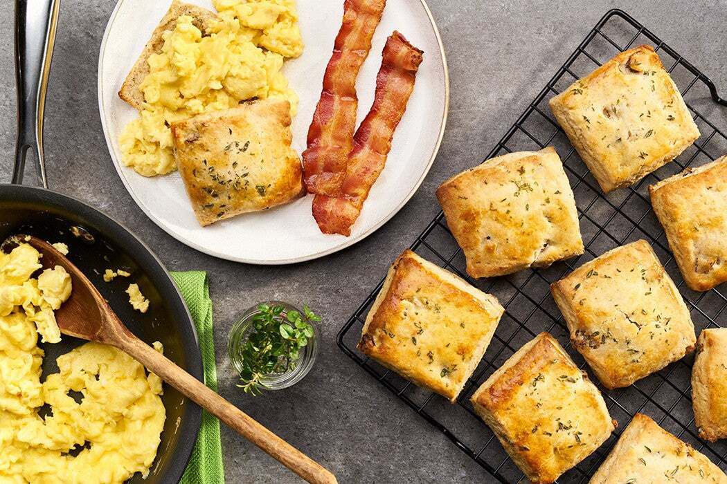 Campbell's Sausage Mushroom and Thyme Biscuits